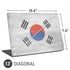 South Korean Flag Distressed Universal Laptop 13in (10.6 x 7.6in) Skin